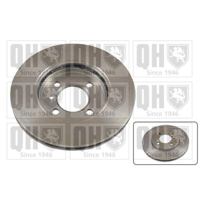 Image of BDC3480P Brake disc QUINTON HAZELL BDC3480 260mm 22mm 4 100mm Vented BMW: 3 Saloon, Convertible, Touring