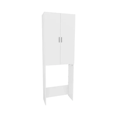 Image of Oskar Store Vicco Washing machine cabinet Martha, White, 64 x 190 cm with 2 long doors