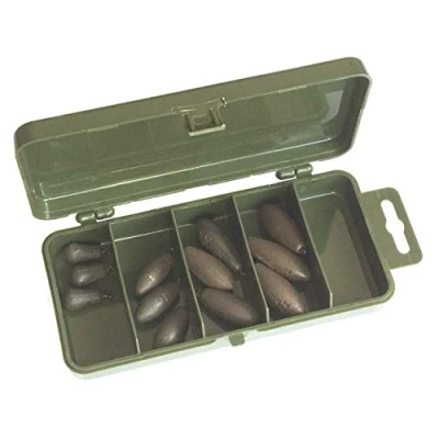 Image of Roddarch Dinsmores Ledger Bomb, Carp Fishing, Feeder Fishing Weight Set &amp; Tackle Box