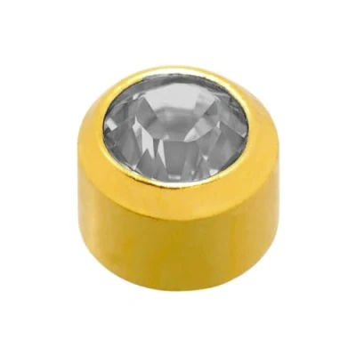 Image of Caflon Blu Gold Plated Large April Birthstone Studs, 0.07 kg