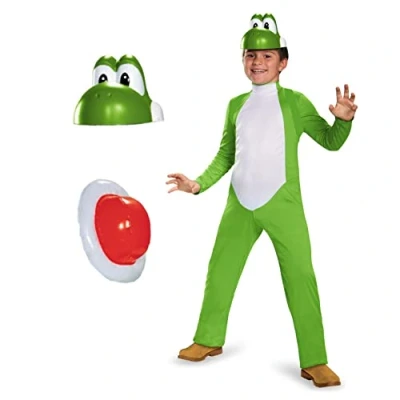 Image of Super Mario Brothers Yoshi Deluxe Costume for Kids L