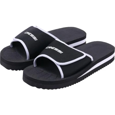 Image of Cressi Unisex Shoes Panarea Slippers for Beach and Swimming Pool, Black, 8 UK