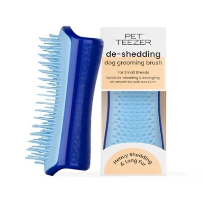 Image of Tangle Teezer Pet Deshedding Brush Small Blue Light
