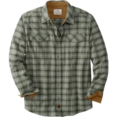 Image of Legendary Whitetails Men&#039;s Flannel Shirt, Forest Moss Plaid, 4X Large