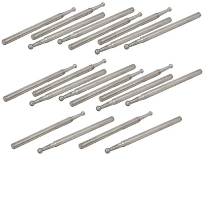 Image of Sourcingmap 2.35mm Shank 2mm Dia Diamond Head Ball Shaped Grinding Mounted Point Bit 20pcs