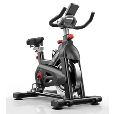 Image of FIT4YOU Exercise Bike Indoor Cycling Home Gym Workout Cardio Fitness Adjustable Resistance LCD Monitor FY EB07 Black