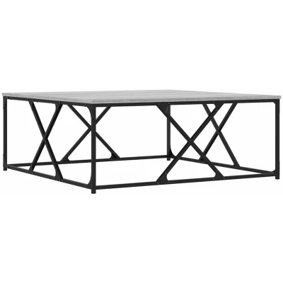 Image of vidaXL Coffee Table Grey Sonoma 100x100x40 cm Engineered Wood