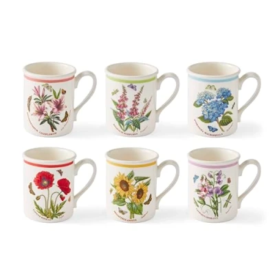 Image of Portmeirion Botanic Garden Meadow Set of 6 Breakfast Mugs