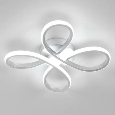 Image of Comely LED Ceiling Lamp, 30W Flower Lamp Design Lighting, 6500K Cool White Lights for Living Room, Bedroom, Kitchen, Hallway and Office
