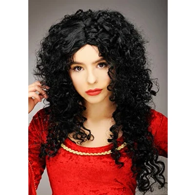 Image of Magic Box Womens Mother Gothel Style Long Curly Black Wig