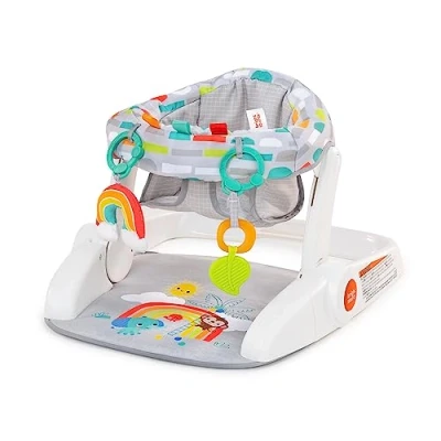 Image of Bright Starts Baby Seat with 2 Positions Toys, Unisex, 4 12 Months, Playful Paradise