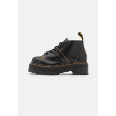 Image of Dr. Martens Church QUAD Unisex Ankle boots, Size: 11, Black vintage smooth Leather