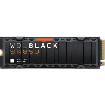 Image of WD_BLACK SN850 1TB M.2 2280 PCIe Gen4 NVMe Gaming SSD with Heatsink Works PlayStation 5 up to 7000 MB/s read speed