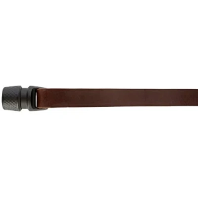 Image of GOLEYGO dog leash Vegas, brown, real leather, size M 1.05 1.65m, secure magnetic lock, incl. Adapter pin, for small dogs up to 60kg, maximum load 200kg