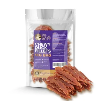 Image of The Regal Mutt Chewy Fillets 1kg Bag (Duck Bag)