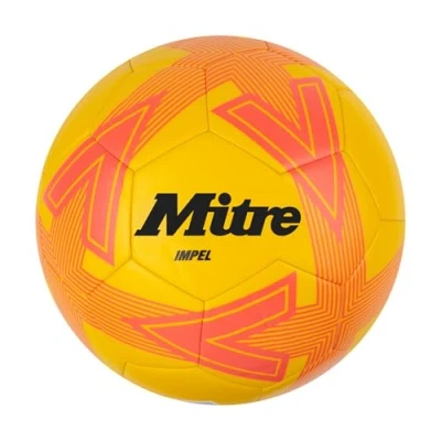 Image of Mitre Impel L30P Football, Highly Durable, Shape Retention, Yellow/Orange, 3