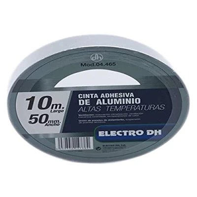 Image of PRENDELUZ 10 m aluminium adhesive tape. high strength acrylic adhesive. Special for temperatures.