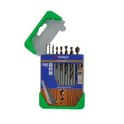 Image of Tivoly G11 Pack of 8 Wood Drill Bits, Technic Range (Diameter 2, 3, 4, 5, 6, 7, 8, 10 mm)