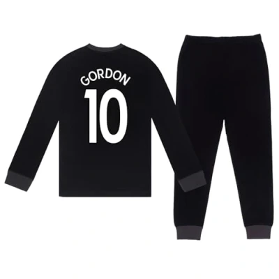 Image of Newcastle United FC Boys Gordon 10 Long Pyjamas Black 11 12 Years