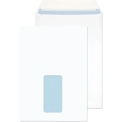 Image of Blake Purely Everyday C5 229 x 162 mm 100 gsm Pocket Peel &amp; Seal Window Envelopes (23084/100 PR) White Pack of