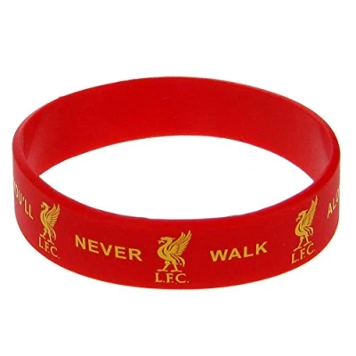 Image of Club Licensed Liverpool Silicone Wristband Red