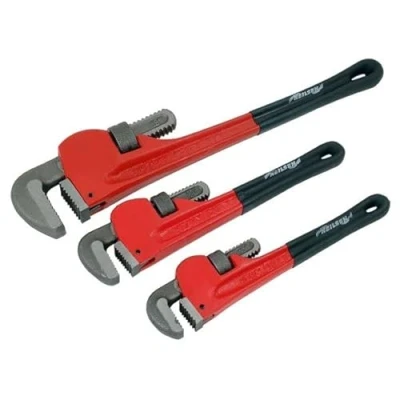 Image of Pipe Wrench Set 3pc 10 12 18in. (Soft Grip Sleeve)