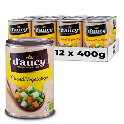 Image of D&#039;aucy Mixed Vegetables 400 g (Pack of 12)
