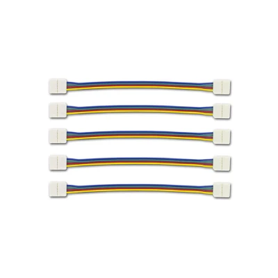 Image of 2 Way Connector 150mm Wire For 12mm RGB Strip (Pack of 5) Integral LED