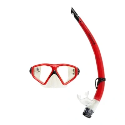 Image of Aqualung Combo Saturn Mask and Snorkel For Adult Men Women With 180 degree Vision, UV Protection, Anti Fog Leak Lenses