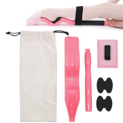 Image of Lpitoy Foot Stretcher Ballet, Ballet Stretcher, Arch Wooden Dance Stretch Enhancer Foam Pad with Elastic Band for Dance, Yoga