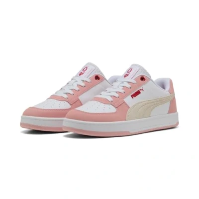 Image of Puma Caven 2.0 Idylle Trainers, Women&#039;s, Size: 8.5, Pink fruit/white/frosted ivory High quality imitation leather