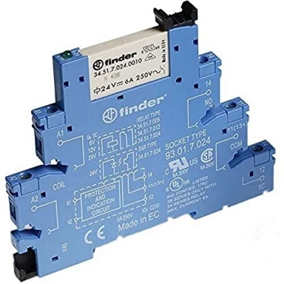 Image of RELAY, SCREW TERM, 6A, 24VDC 38.51.7.024.0050 By FINDER