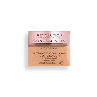 Image of Revolution Beauty London, Conceal and Fix, Ultimate Coverage, Concealer, Light Beige, 11g