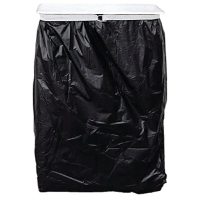 Image of Chabrias Ltd Professional Hygienic White Free Standing Sack Holder &amp; School Bin, Metal, 81x43x44cm (Wall Mounted)