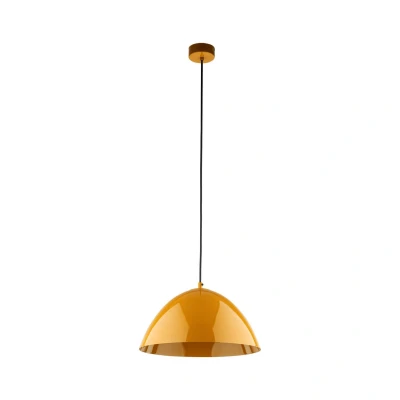 Image of Faro 34cm Dome Pendant Ceiling Light Ochra 1xE27