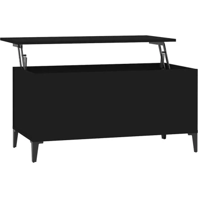Image of vidaXL Coffee Table Tea Side Sofa Couch Black Engineered Wood