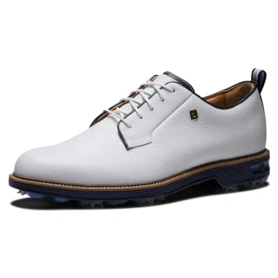 Image of FootJoy Men&#039;s Premiere Series Field Golf Shoe, White/Navy, 6 UK