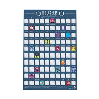 Image of 100 Box Sets Bucket List Scratch Off Poster