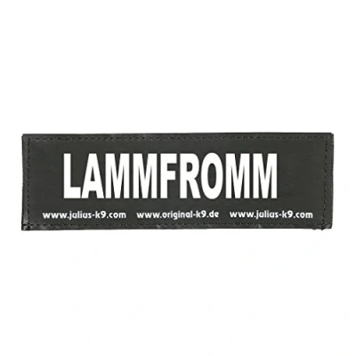 Image of Interchangeable Patches, 1 pair, LAMMFROMM, Size: Large, Black