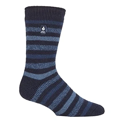 Image of HEAT HOLDERS Mens Extra Thick Thermal Socks for Winter Warm Fluffy Fleece Insulated Gifts Men (6 11, Navy (Dublin))