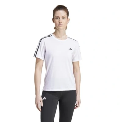 Image of adidas Women&#039;s Own The Run E 3 Stripes T Shirt Size L Lightweight, Breathable Fabric for Running