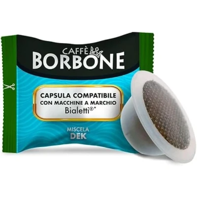 Image of Caffè Borbone Dek Decaffeinated Coffee Blend 50 Capsules Compatible with Bialetti®* Machines
