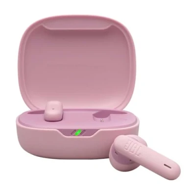 Image of JBL Wave Flex 2, Wireless Bluetooth Earbuds with 40h Playtime, Pure Bass Sound, Smart Ambient Technology, IP54 Water and Dust Resistant, Multi Point Connection, Open Back Stick Design, Pink