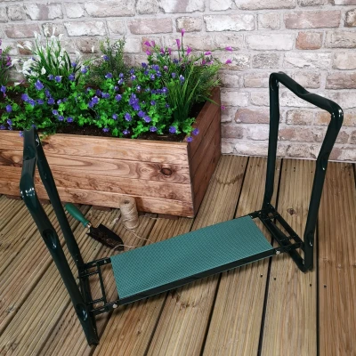 Image of Green Steel Folding Garden Kneeler By Blade