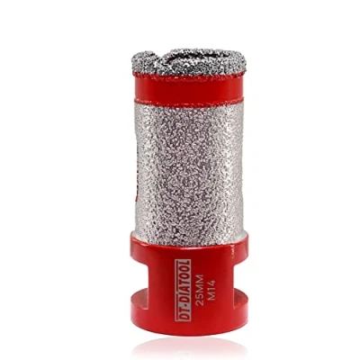 Image of DT DIATOOL Diamond Core Drill Bit Finger 25mm for Drilling Enlarging Holes of Porcelain Tile Marble Artificial Stone