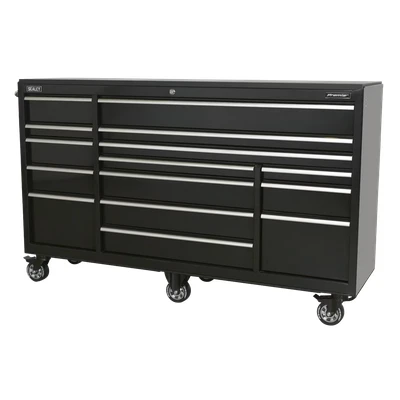 Image of Sealey Premier Rollcab 15 Drawer 1845mm Heavy Duty Black