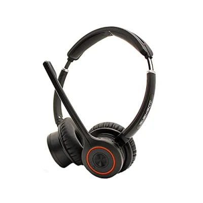 Image of JPL Headset Element BT500D Wireless Binaural, Bluetooth, Wideband Speakers, Surround Shield Noise Cancelling Technology, For Mobile Phones/Softphones, Includes Bluetooth (BT 220) Dongle Black