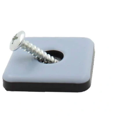 Image of (4pcs) 50mm Square Screw in PTFE Teflon Furniture Glides by Lifeswonderful®