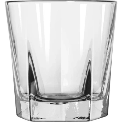 Image of Double Old Fashioned Rocks Whiskey Scotch Glasses 12 oz Set of 4 Heavy Base Elegant Barware
