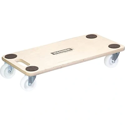 Image of WAGNER Transport Aid MM 1126 I 59 x 29 11 cm Load Capacity 200 kg Ideal for Unwieldy Devices &amp; Furniture Soft Wheels Carry Handle Non Slip Points FSC® Certified 20112601